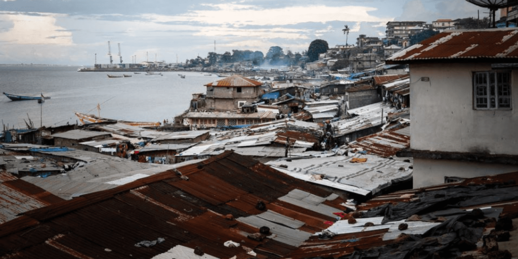 Magazine Wharf - home to some of Freetown's hardest-hit Ebola survivors